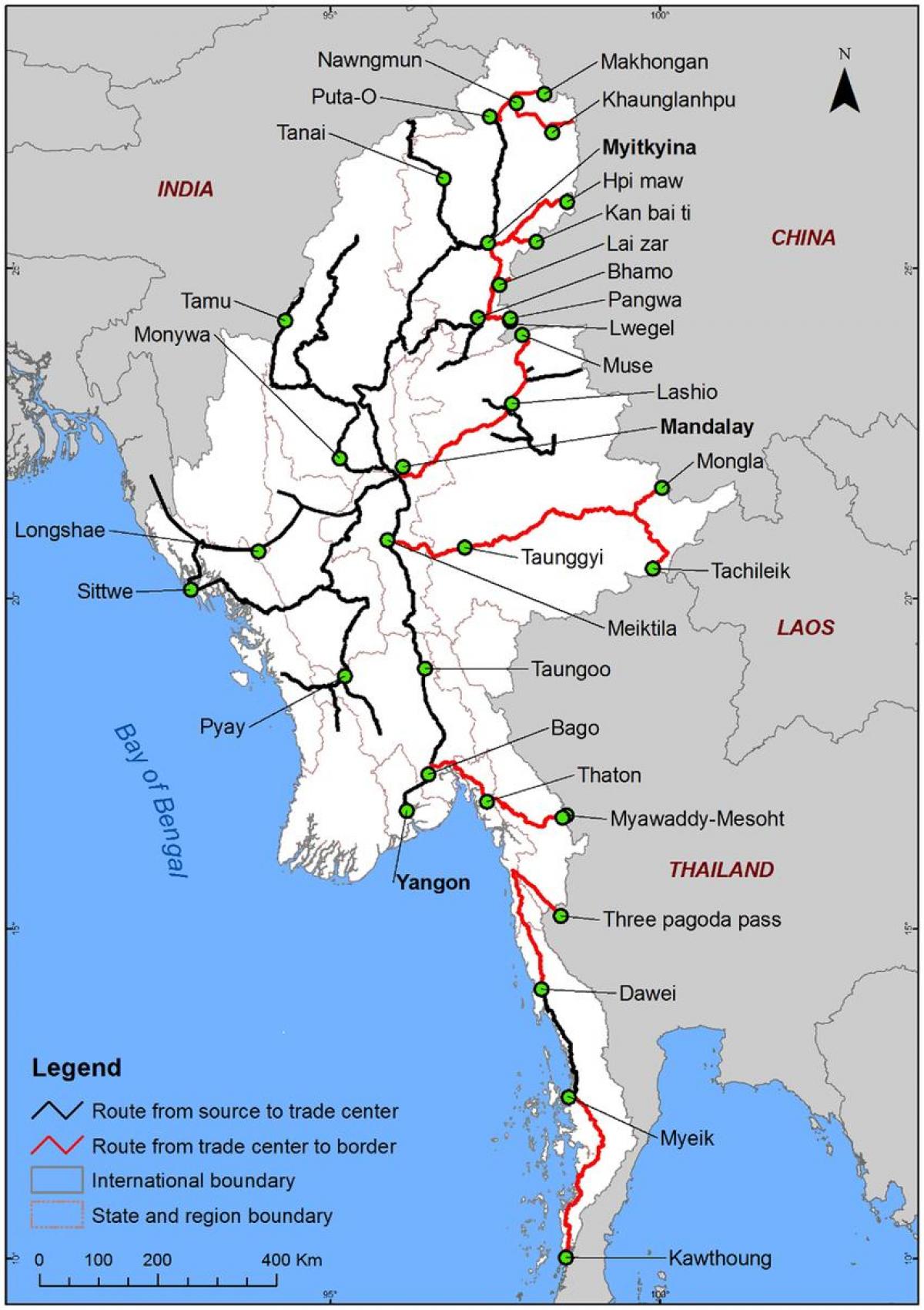 Barma road map detail