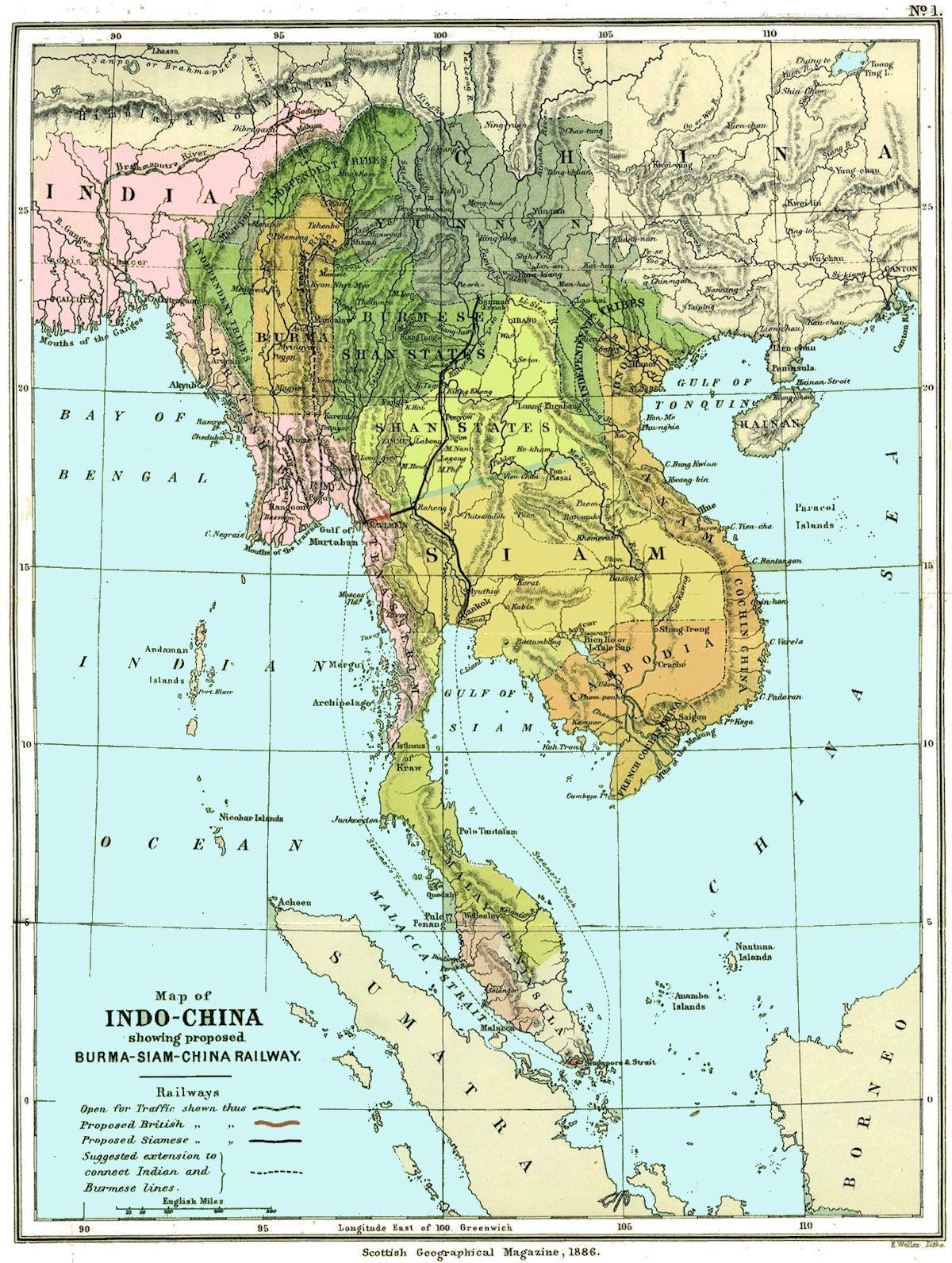 Mapa Barmy historie