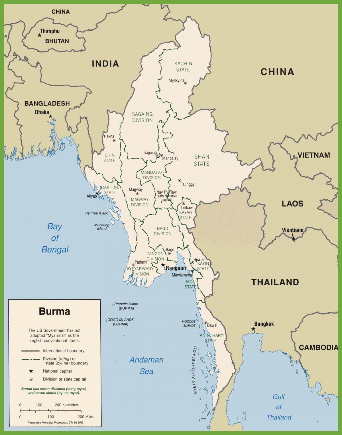 Barma politická mapa
