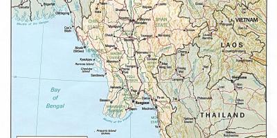 Offline mapa Myanmaru